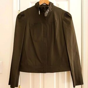 1990s Bebe Vintage Bomber Jacket Military Green